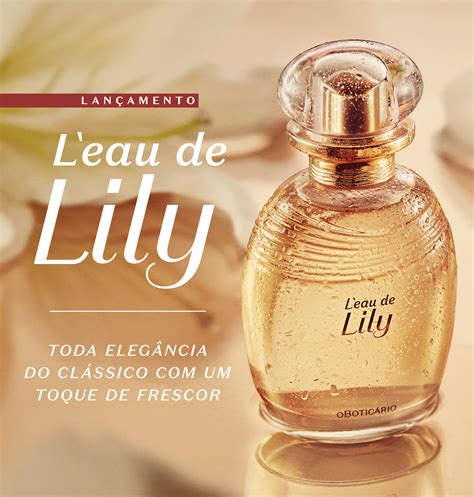 perfumes boticario feminino lily valor.